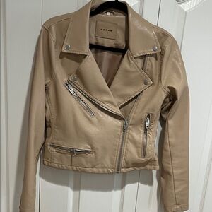 Blank NYC Beige Moto Jacket